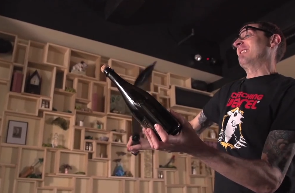 Master the Art of Opening Sparkling Wine with a Saber: A Stunning Celebration Trick