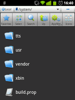 build.prop faylini topish