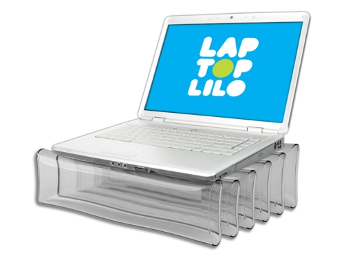 Надувная подставка для ноутбука