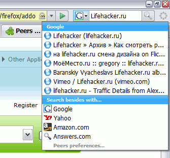 Enhance Your Firefox Search Experience with Peers Extension