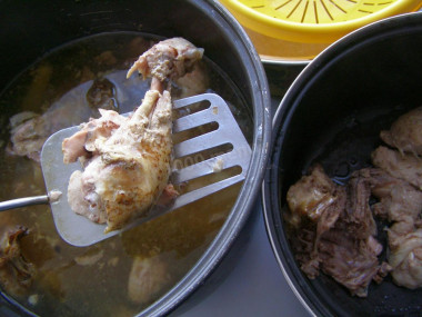 Отделяем мясо