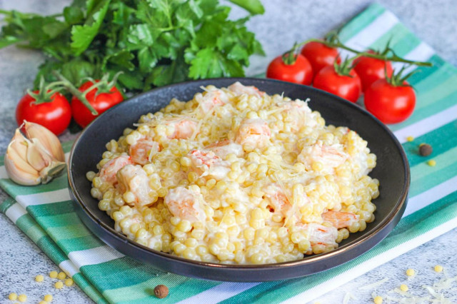 Creamy Shrimp Ptitim: A Gourmet Comfort Dish