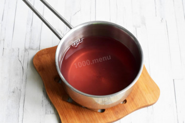 Растворение желатина