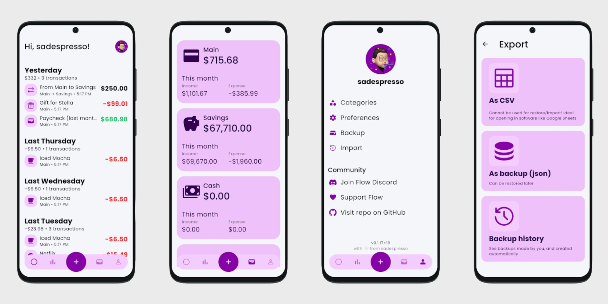 Flow — менеджер финансов для Android
