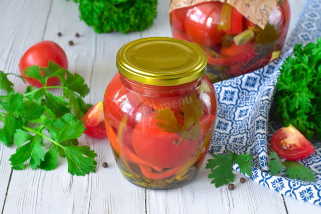 Resep Tomat Segar dengan Seledri untuk Simpanan Musim Dingin