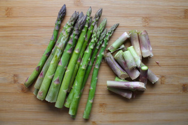 Промывка спаржи Промывка спаржи