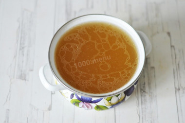 Процеживание бульона