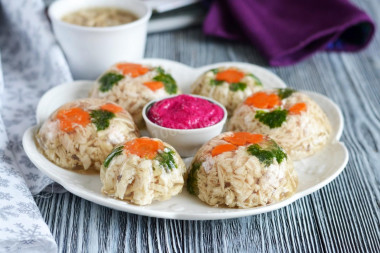 Подача холодца