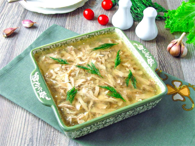 Идеальный куриный холодец с желатином: нежный и полезный рецепт