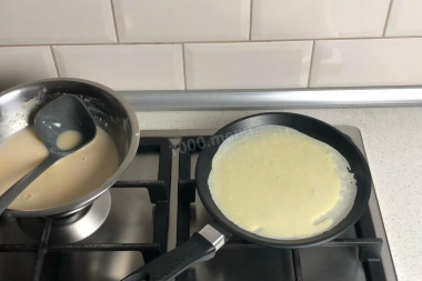 Выпекание блинов