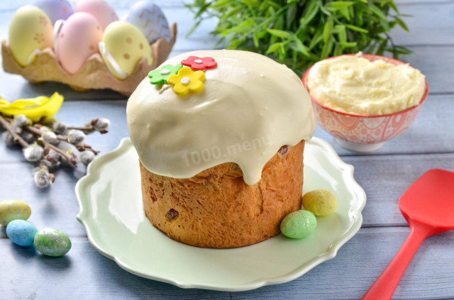 Идеальная глазурь для кулича из сгущенного молока и сухого молока: простой рецепт без яиц и желатина