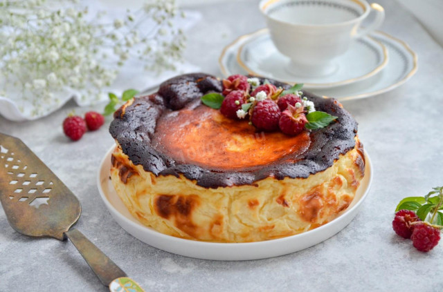Невероятно вкусный баскский чизкейк с карамельной корочкой