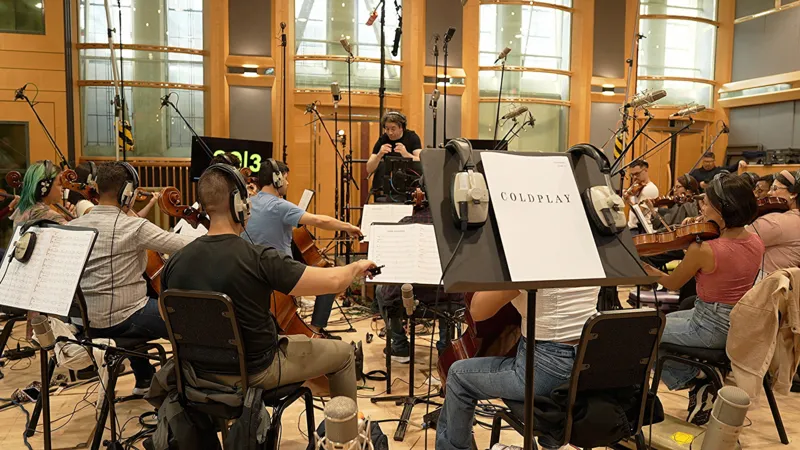 Gustavo Dudamel conducts the Simón Bolívar Orchestra at London's Air Studios on 20 August 2025