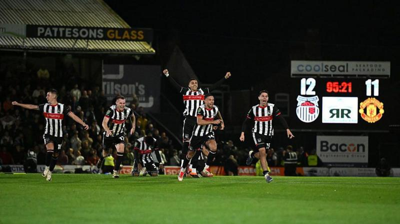 Grimsby Town stun Manchester United in Carabao Cup shock