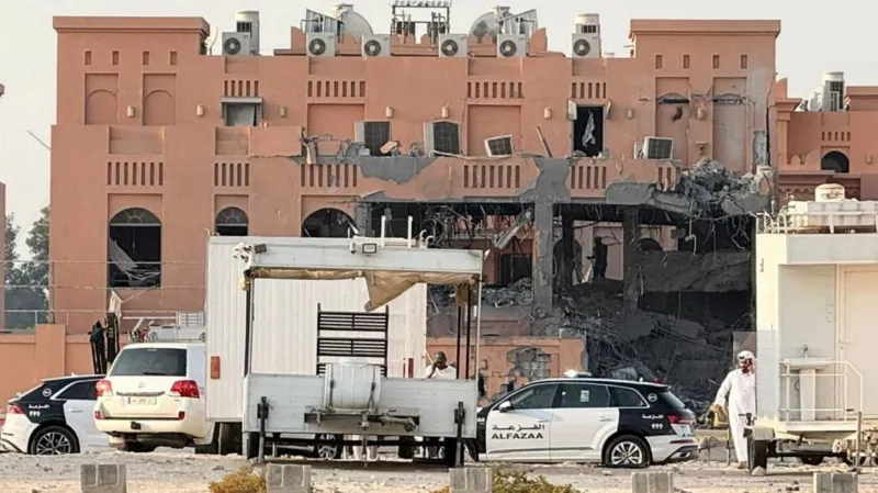 Reuters scene of the Israeli strike in Doha