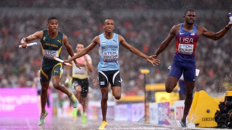 Botswana’s 4x400m relay victory