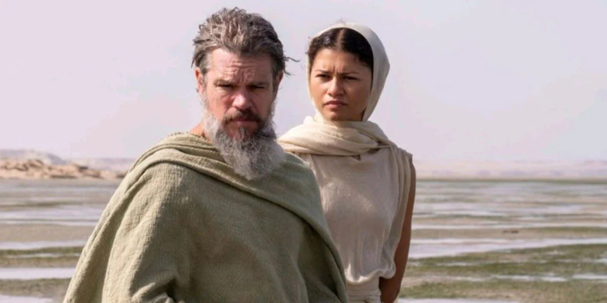 New Odyssey frames: Nolan's epic stars Pattinson and Zendaya