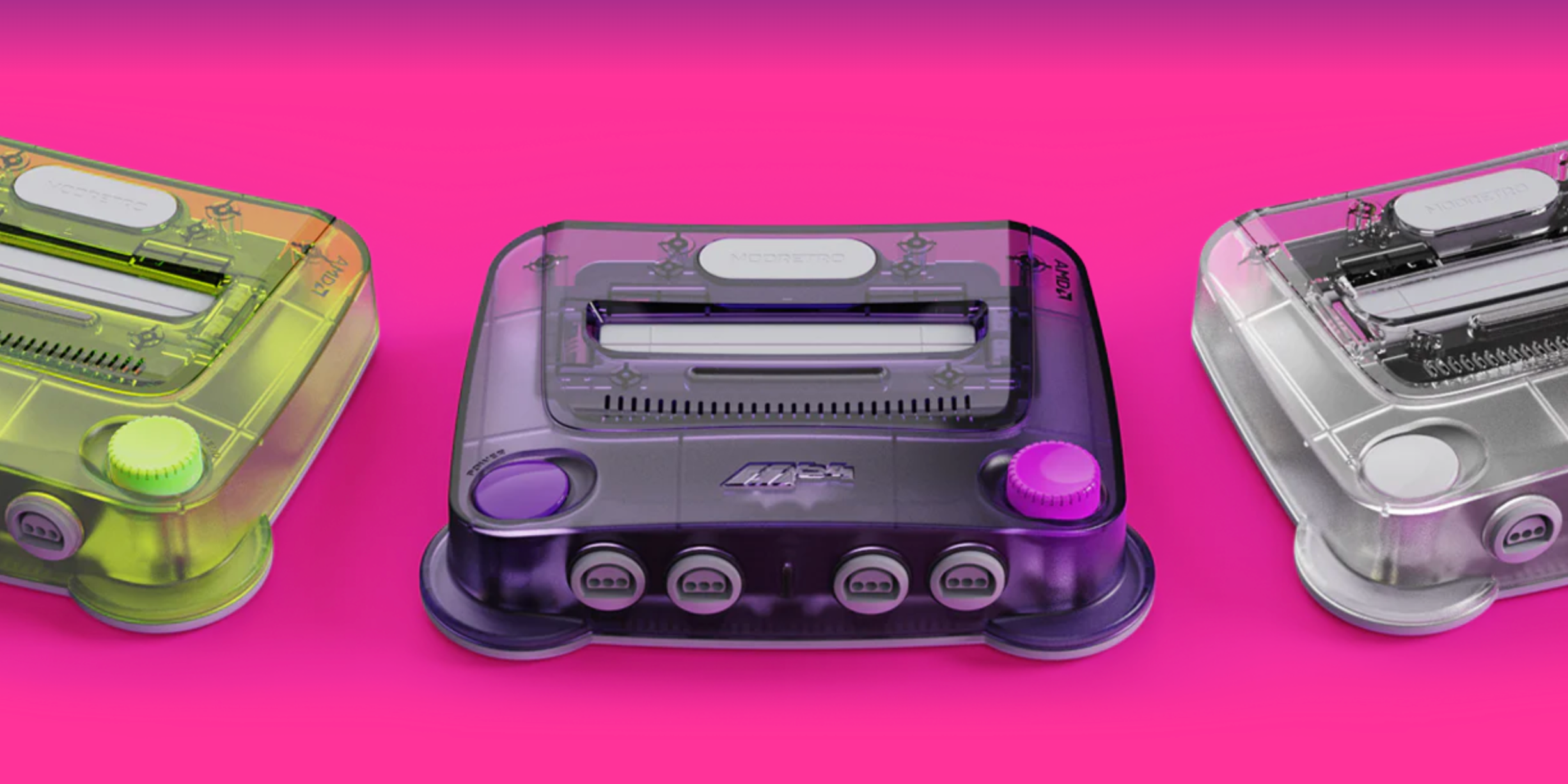 ModRetro M64: прозрачная 4K‑консоль с оригинальным трёхзубым геймпадом