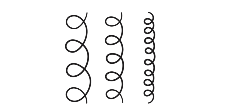 Curl patterns and textures