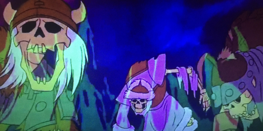 Кадр из мультфильма «Чёрный котёл» 1985 года