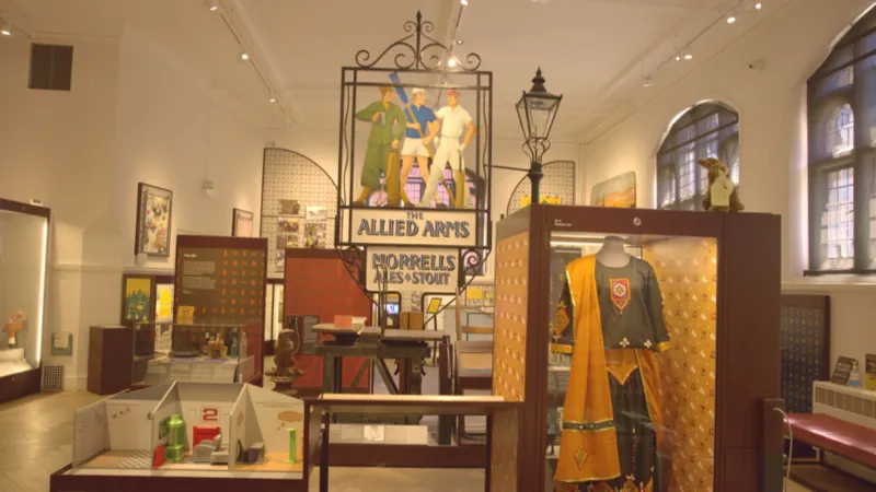 Oxford City Council The inside of the Museum of Oxford, which has various displays.