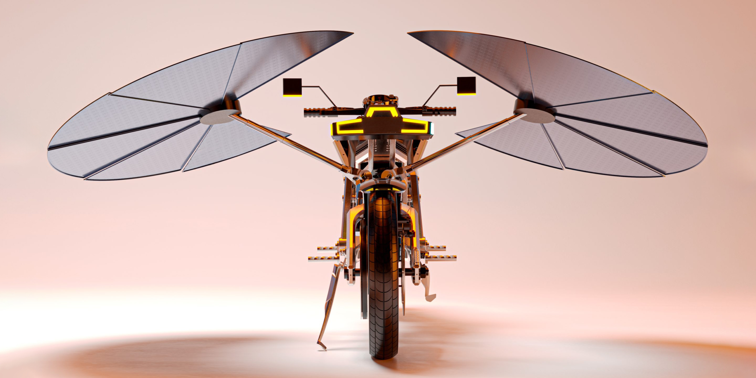 Solaris: First solar-powered motorcycle concept by MASK Architects