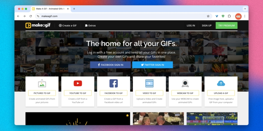 Make a GIF Make a GIF yordamida GIF yaratish (Make a GIF)