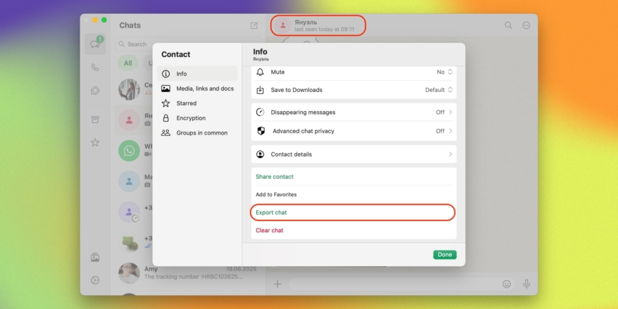 Export WhatsApp chats on desktop Export WhatsApp chats on desktop