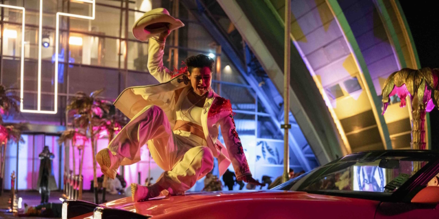 Aksi kejar-kejaran di studio TV Aksi kejar-kejaran di studio TV