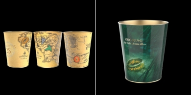 Orta Yer xaritalari bilan popkorn qobigi