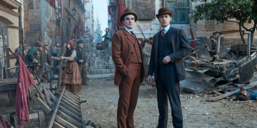 Young Sherlock set photo Oxford and beyond