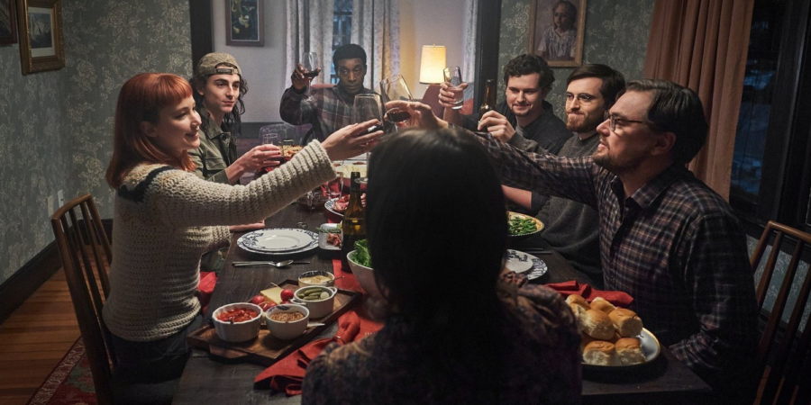 DiCaprio and Chalamet in conversation