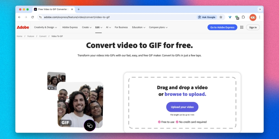 Adobe Express Adobe Express yordamida GIF yaratish (Adobe Express)